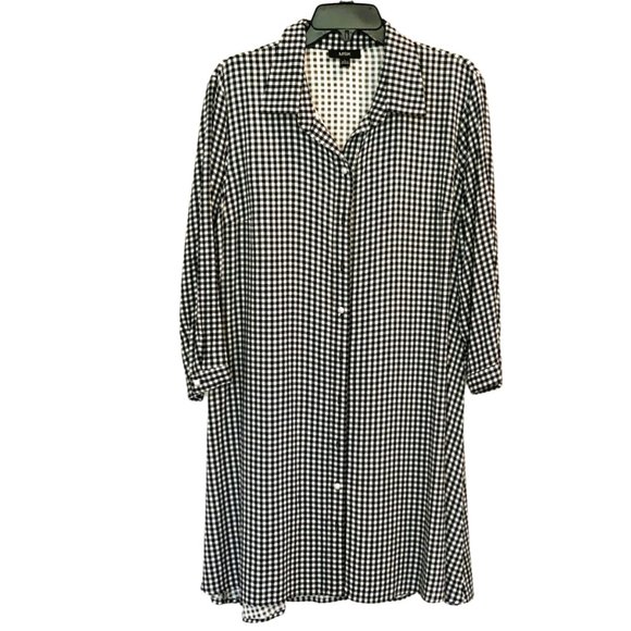 MSK Tops - MSK Black and White Gingham Button Down Shirt